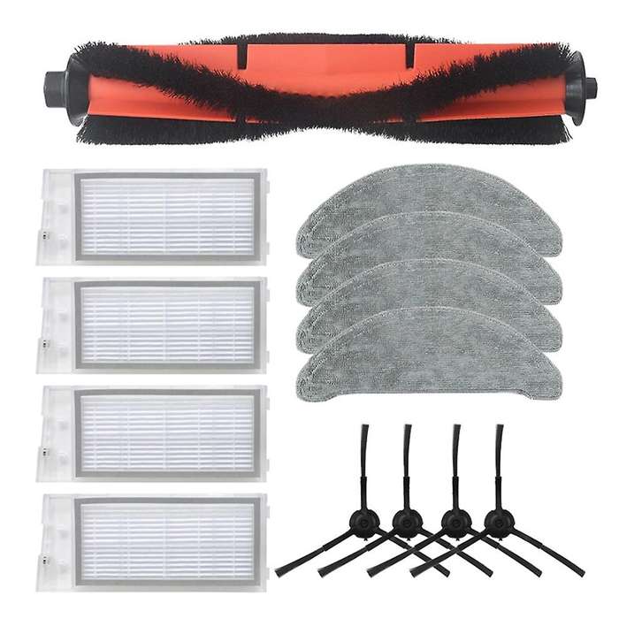 13pcs Main Brush Mop Cloth Hepa Filter for Roidmi Eve Plus Robotic