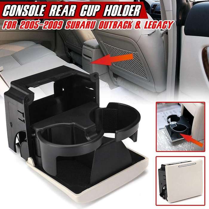 Car Rear Console Drink Cup Holder for Subaru Outback Legacy 2005-2009