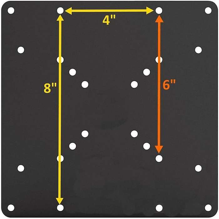 Vesa Mount Adapter Plate for Tv Mounts, Convert 75x75 to 200x200mm
