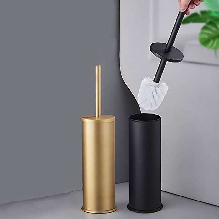 Aluminum Cleaning Toilet Brush Bathroom Toilet Brush (white)