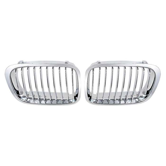 2x Chrome Front Hood Grill for Bmw 1998-2001 E46 320i 323i 325i 328i