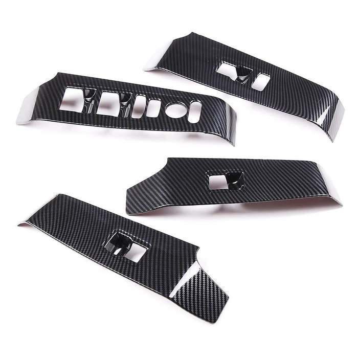 Car Carbon Fiber Abs Glass Lift Panel Frame Cover Fit for Honda Rhd