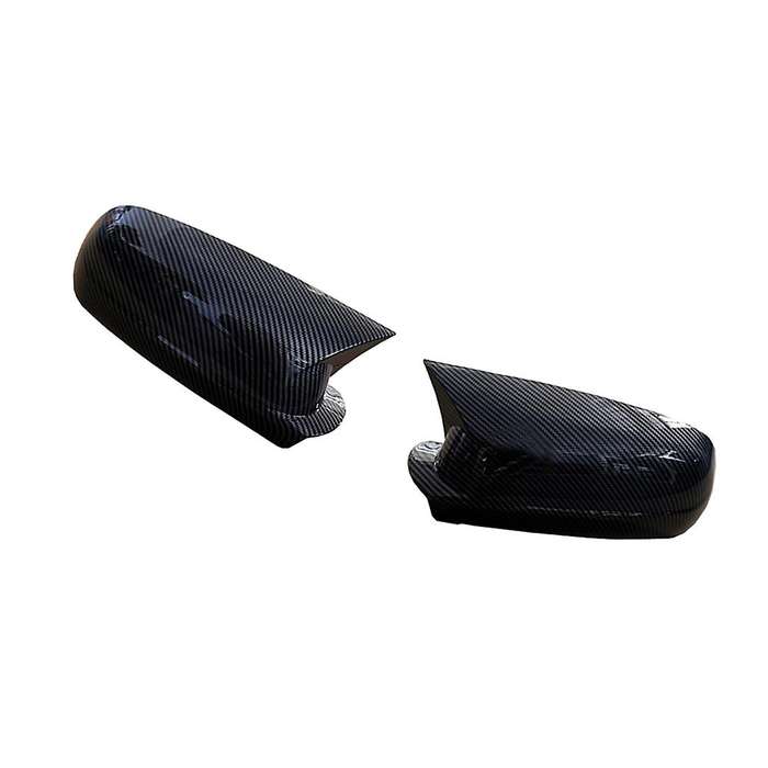 Car Carbon Fiber Ox Horn Rearview Side Mirror Shell Sticker