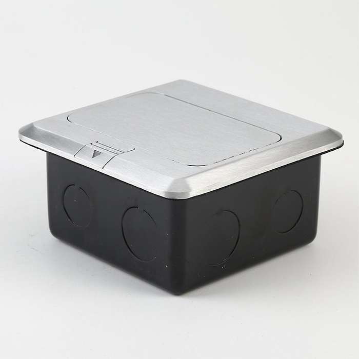 Pop-up Floor Outlet Covers Box, Power Box Kit , Silver Gray,us Plug