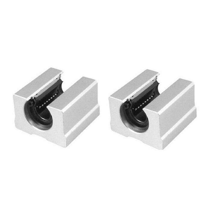 4pcs 12mm/0.47inch Sbr12uu Aluminum Open Linear Router Motion Bearing