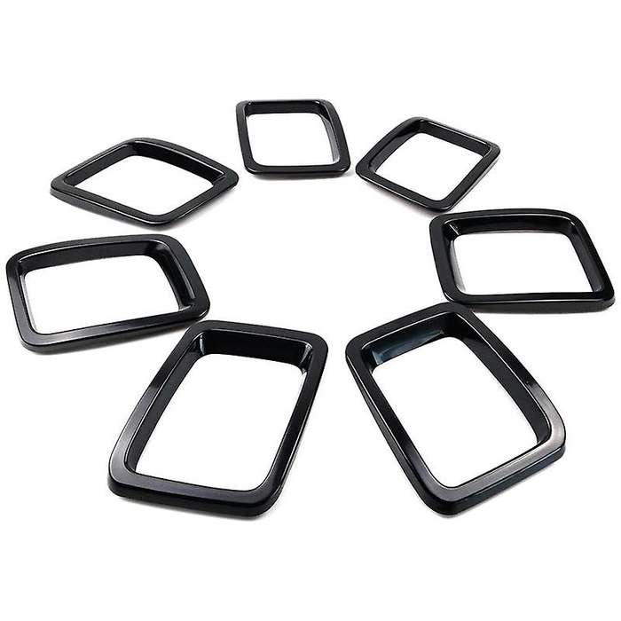 7pcs Front Grill Ring Inserts Frame Kit for 2017-2019 Jeep Compass