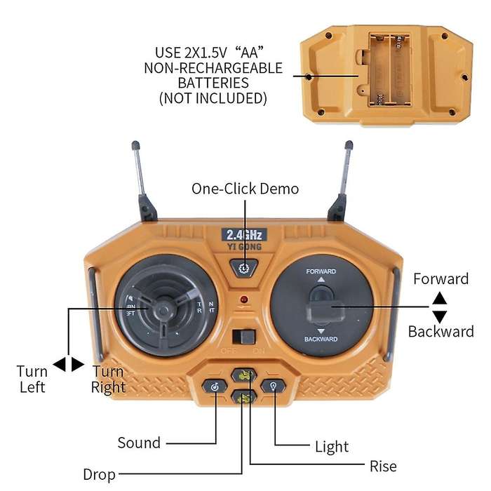 2.4g Wireless Rc Dump Truck Remote Control