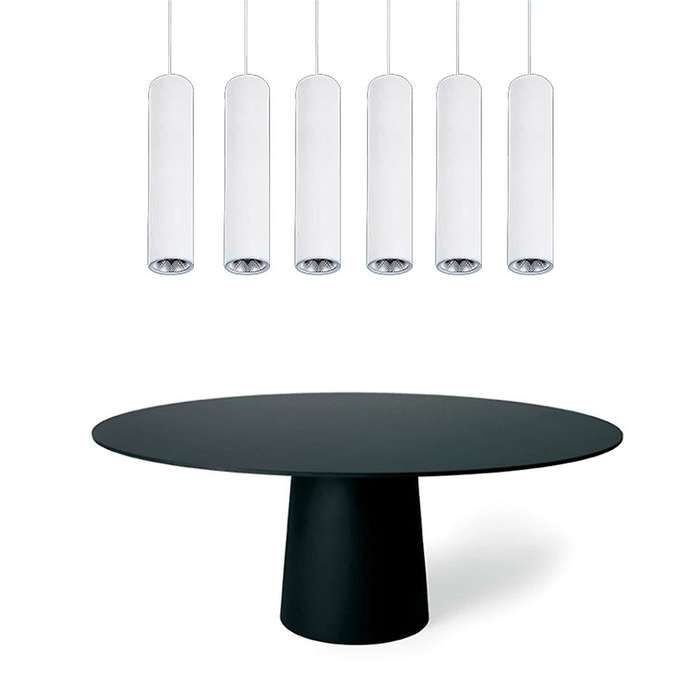 White Warm White Led Cob Spotlights Long Tube Lamp Cylindrical