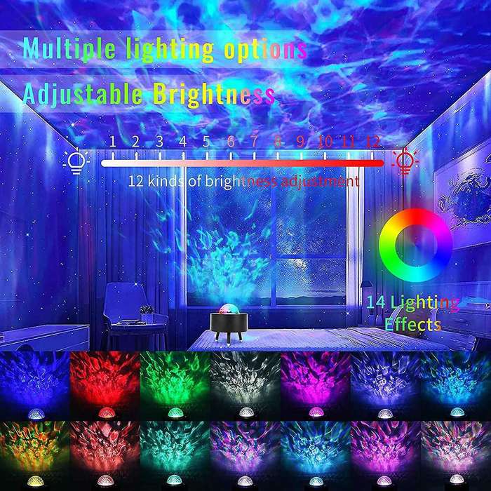 Led Night Light Projector,3in1 with Remote for Party B