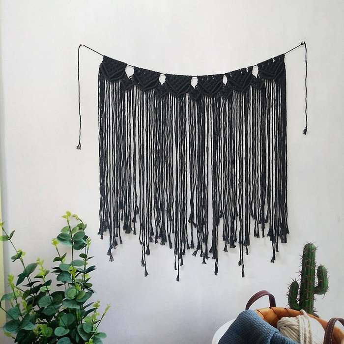 Macrame Wall Hanging Boho Wedding Hanger Cotton Handwoven