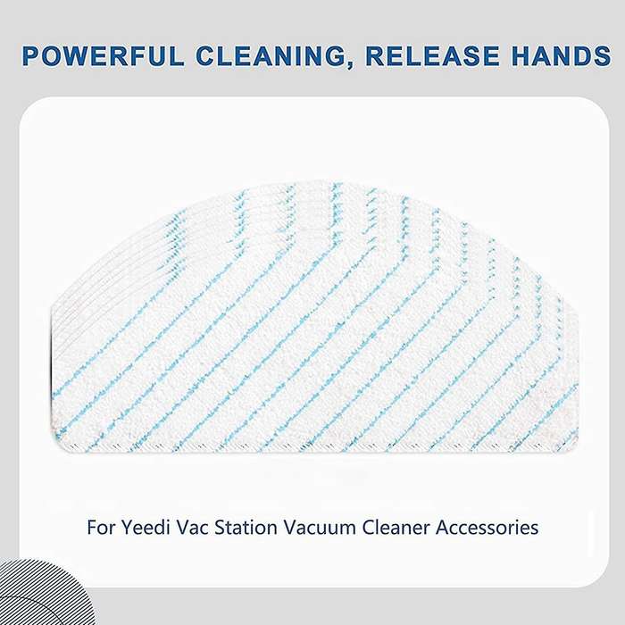 23 Pcs Main Side Brushes Filters Cleaning Mop for Yeedi Vac Station