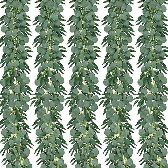 Artificial Eucalyptus with Willow Garland Fake Vine Plant with Leaves