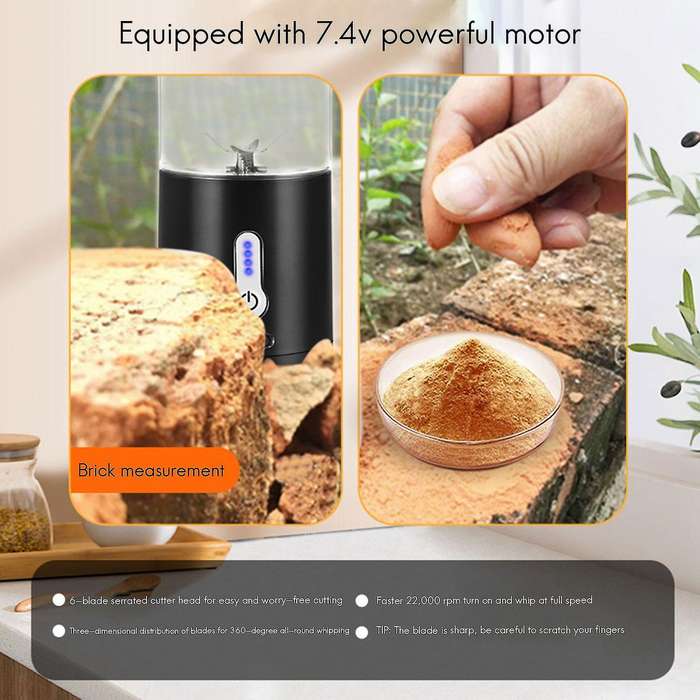 Portable Mixer Electric Fruit Juicer Handheld Smoothie Maker White