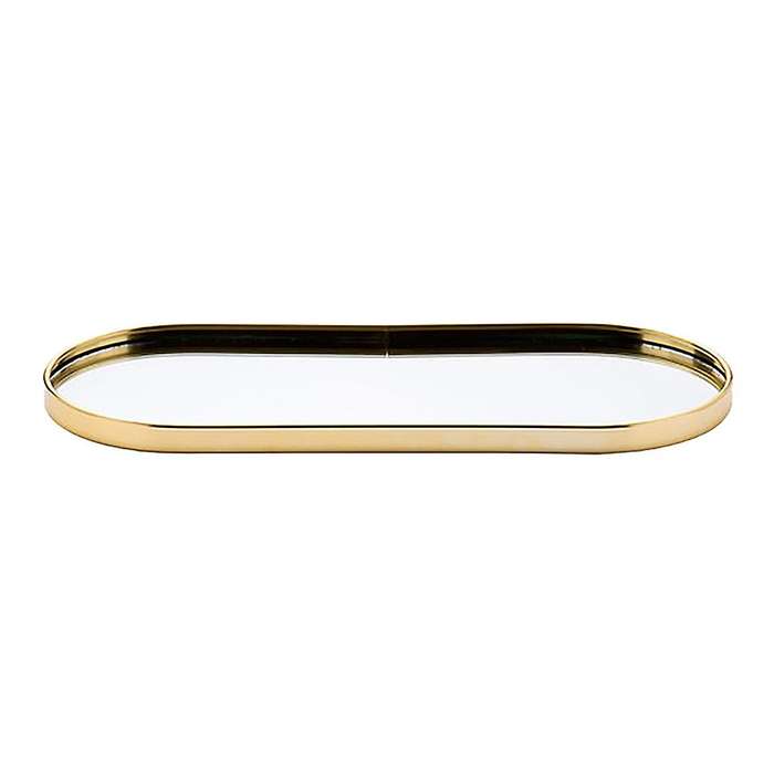 1pcs Nordic Bathroom Organizer Mirror Jewelry Display Plate A