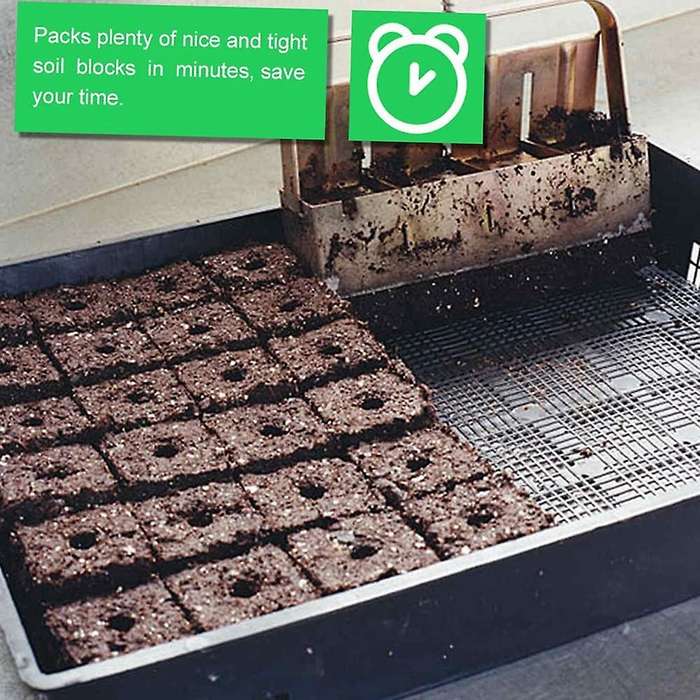 Handheld Soil Blocker 2-inch Soil Block Maker for Garden Preparation