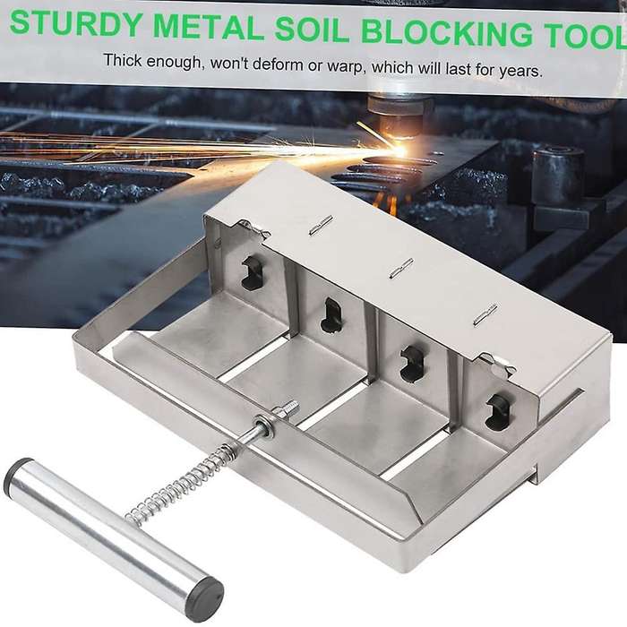 Handheld Soil Blocker 2-inch Soil Block Maker for Garden Preparation