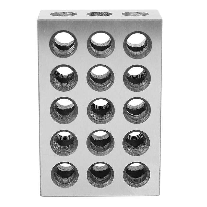 2pcs 25x50x75mm Hardened Steel Blocks 23 Holes Precision 0.005mm