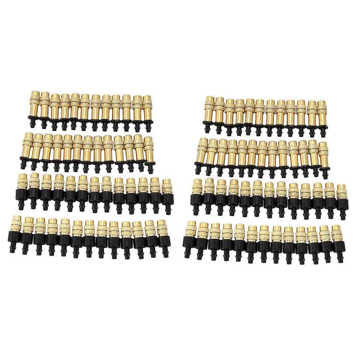100pcs Adjustable Sprayer Brass Misting Nozzle Atomizing Sprinkler