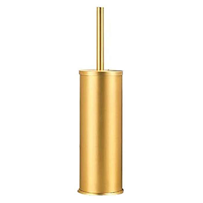 Aluminum Cleaning Toilet Brush Bathroom Toilet Brush (gold)