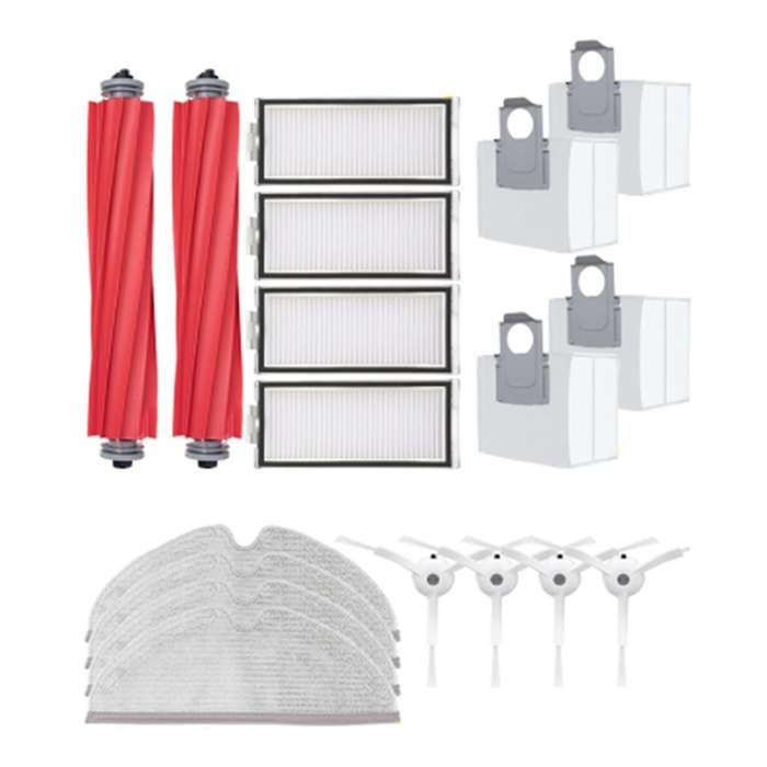 1set Dust Bag Main Side Brush Hepa Filter Mop Rag for Xiaomi