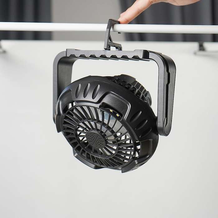Portable Camping Fan with Led Lantern,tent Fan