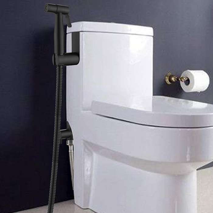 Black Toilet Bidet Sprayer Kit. Set Hand Hold Stainless Steel -us