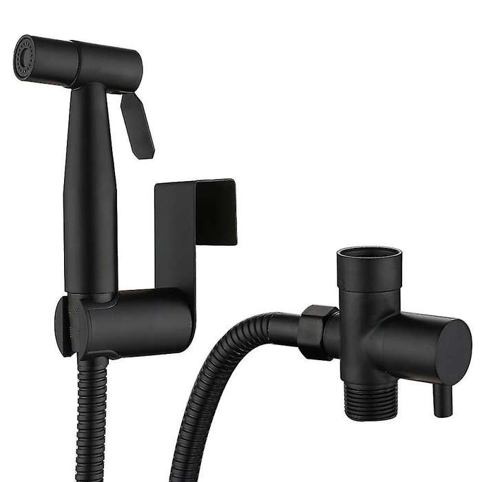 Black Toilet Bidet Sprayer Kit. Set Hand Hold Stainless Steel -us