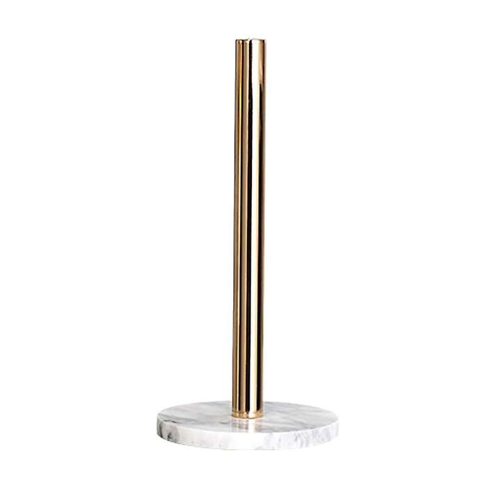 Gold Paper Stand with Marble Base Roll Toilet Countertop Kitchen A