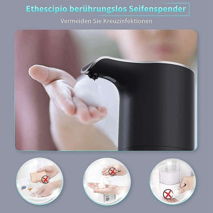 Automatic Soap Dispenser Black, Foam Soap Dispenser