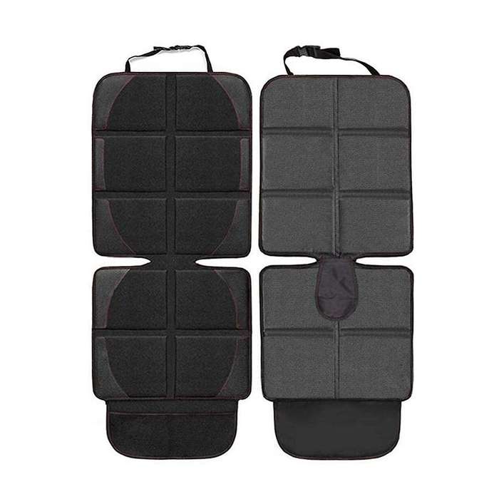 2 Pack Car Seat Cover Under Baby Child Safety Carseat with Pockets