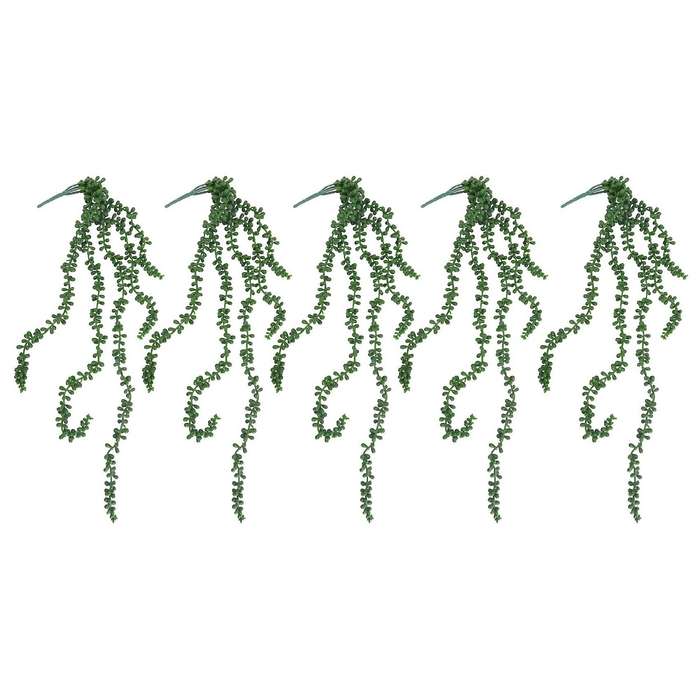 5pcs Artificial Hanging Plants Bulk 2.4ft for Decor(unpotted)