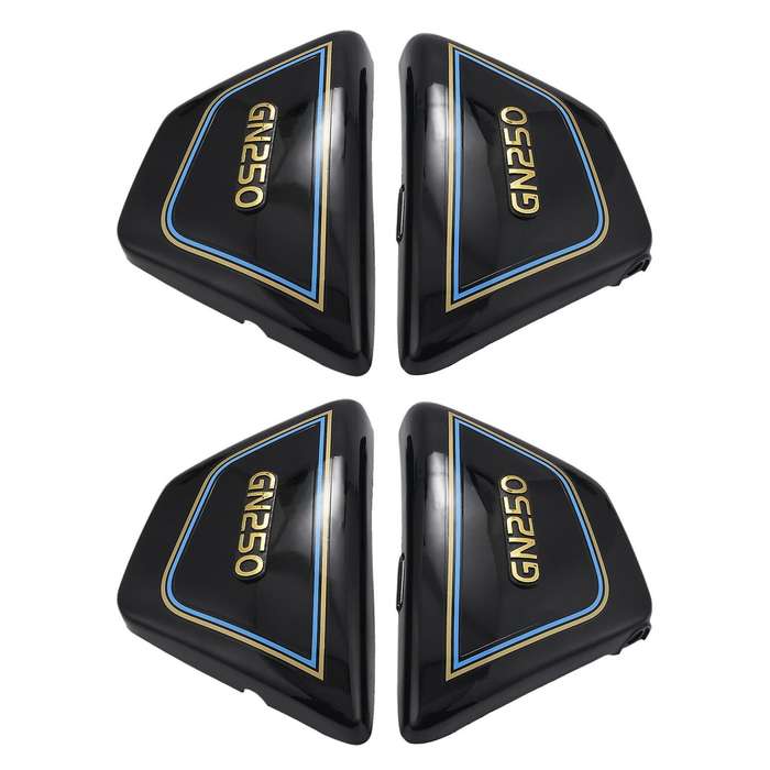 1 Pair Right & Left Frame Covers Panels for Suzuki Motorcycle Black