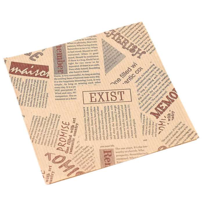500pcs 12x12cm Bags Oilproof Bread Craft Bakery Food Packing Kraft