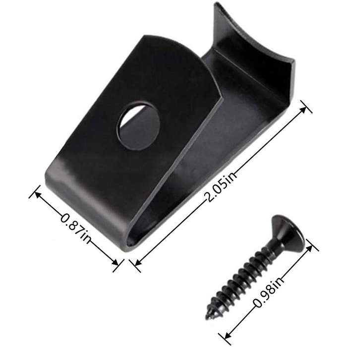 Flower Pot Clips-24 Pack Durable Plant Pot Latch Hangers (black)