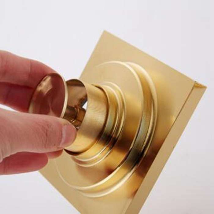 Gold Square Floor Drain Shower Ground Drainer for Bathroom Washroom