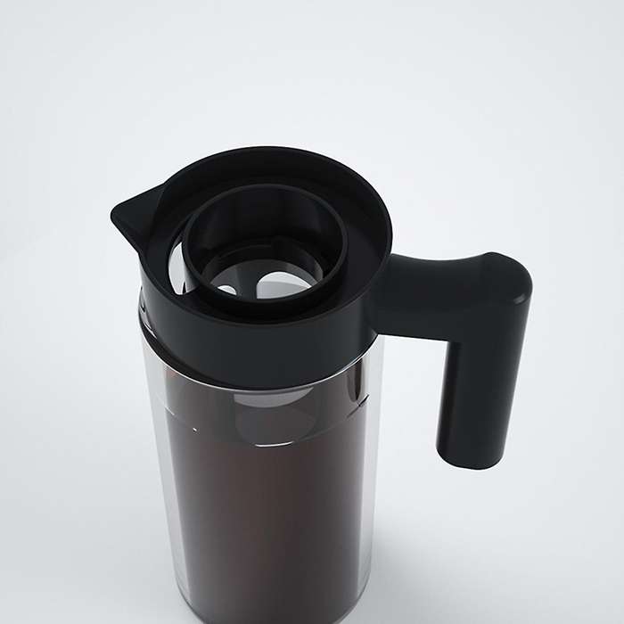 1300ml Espresso Maker Cold Brew Iced Coffee Maker Dual Use Filter