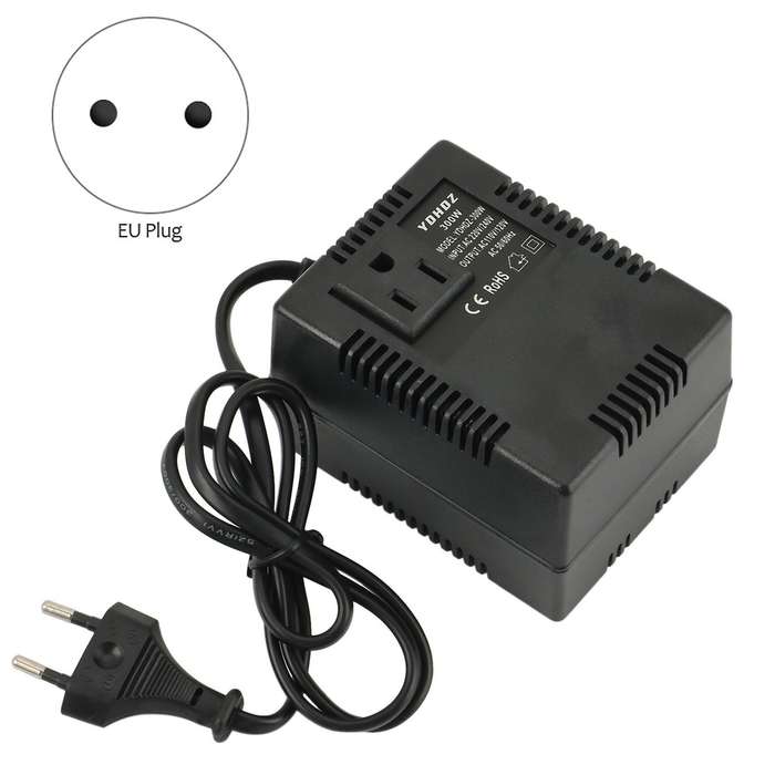 300w Voltage Converter 220v to 110v Transformer Adapter Eu Plug