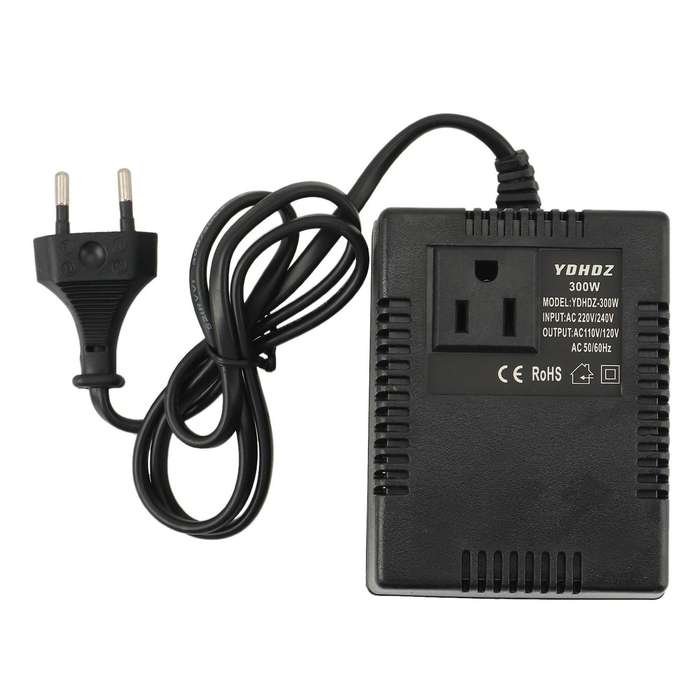 300w Voltage Converter 220v to 110v Transformer Adapter Eu Plug