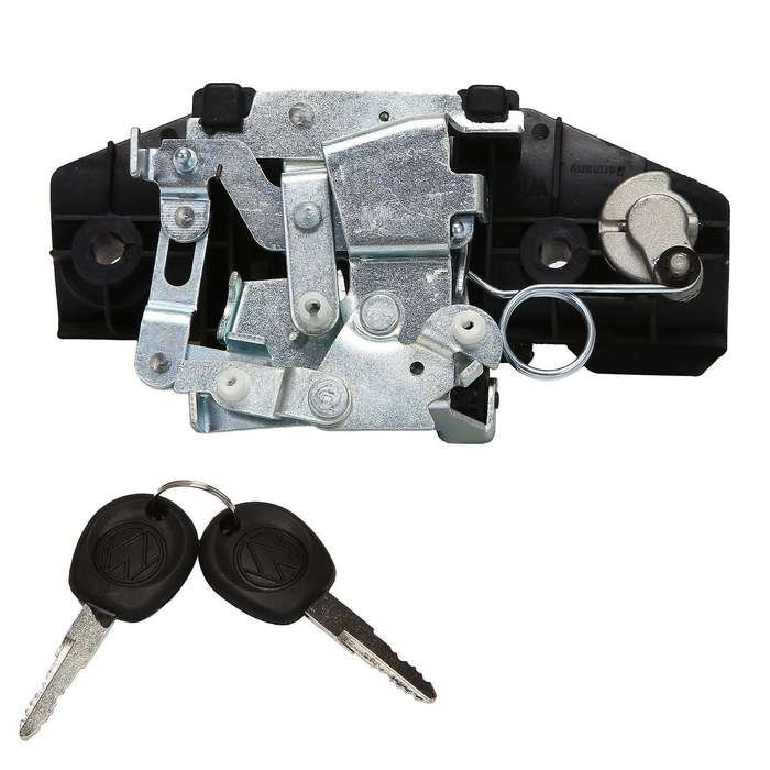 Rear Tailgate Handle Trunk Handle with Lock Closure 2 Keys for T4