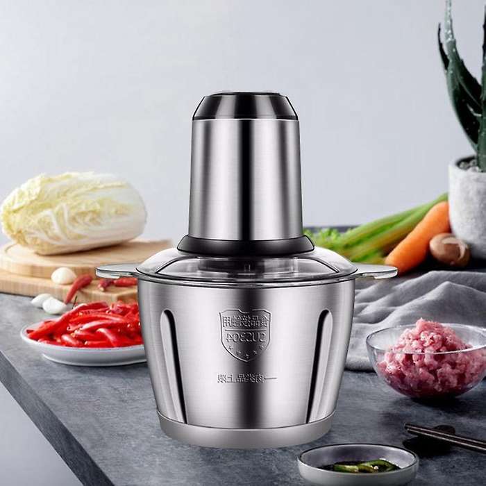 Meat Grinder 2l Blender Mixer Machine for Kitchen Nuts, Eu Plug