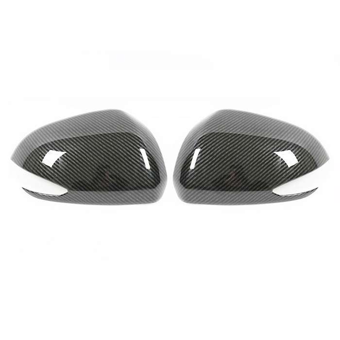Car Abs Carbon Fiber Rearview Side Wing Mirror Cover Exterior