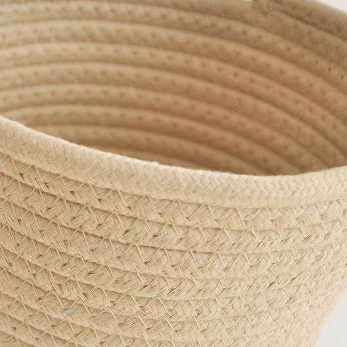 Woven Hanging Basket Cotton Rope Storage Basket