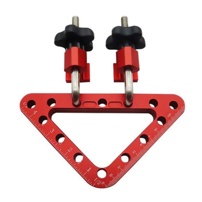 45/90 Degree 120mm Woodworking Panel Positioning Ruler Fixing Clamp