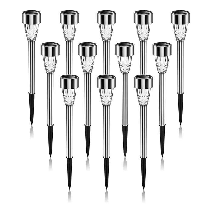 Ultra Bright Solar Lights 12 Pack, for Yard Patio Pathway Landscape