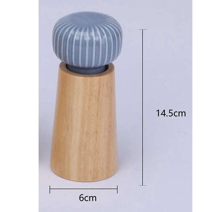 Grinder Set Manual Wooden Pepper Grinder Salt Mill Kitchen Supplies