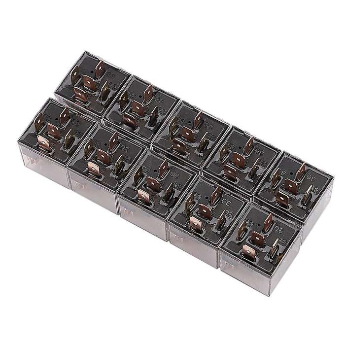 10pcs Waterproof Automotive Relay 12v 80a 5pin Car Control Device