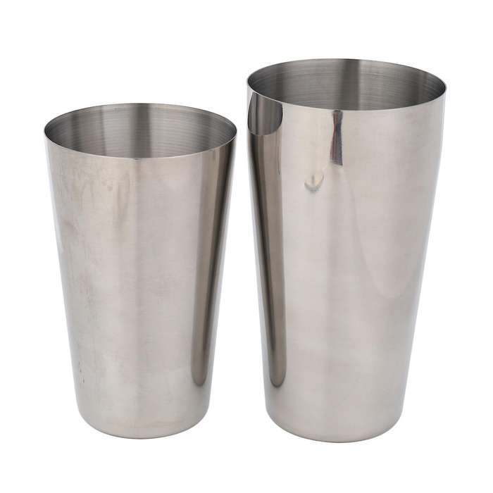 Boston Shaker Cocktail Shaker Set 9 Piece, with Hawthorne Strainer