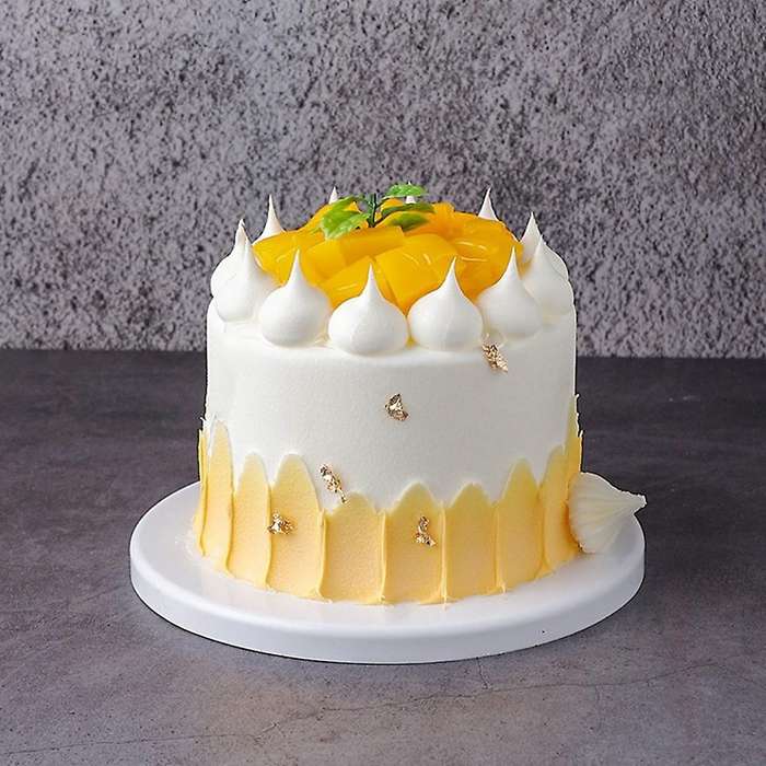 6inch Silicone Cake Model Embryo Birthday Cake Window Display (d)