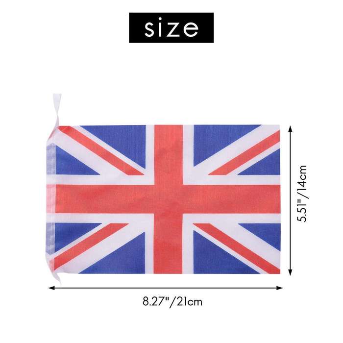 10x Union Jack Bunting 9 Metres/30ft Long with 30 Flags