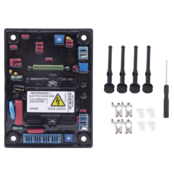 Red Capacitor Brushless Generator Automatic Voltage Regulator Board